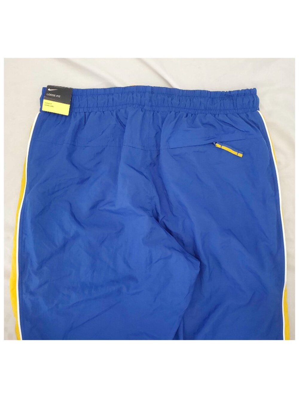 Nike NBA Golden State Warriors Pants Blue Athletic Track Men's XL NWT - Picture 9 of 10